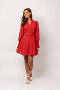 Alfa Voile Dress - Red
