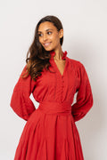 Alfa Voile Dress - Red
