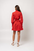Alfa Voile Dress - Red