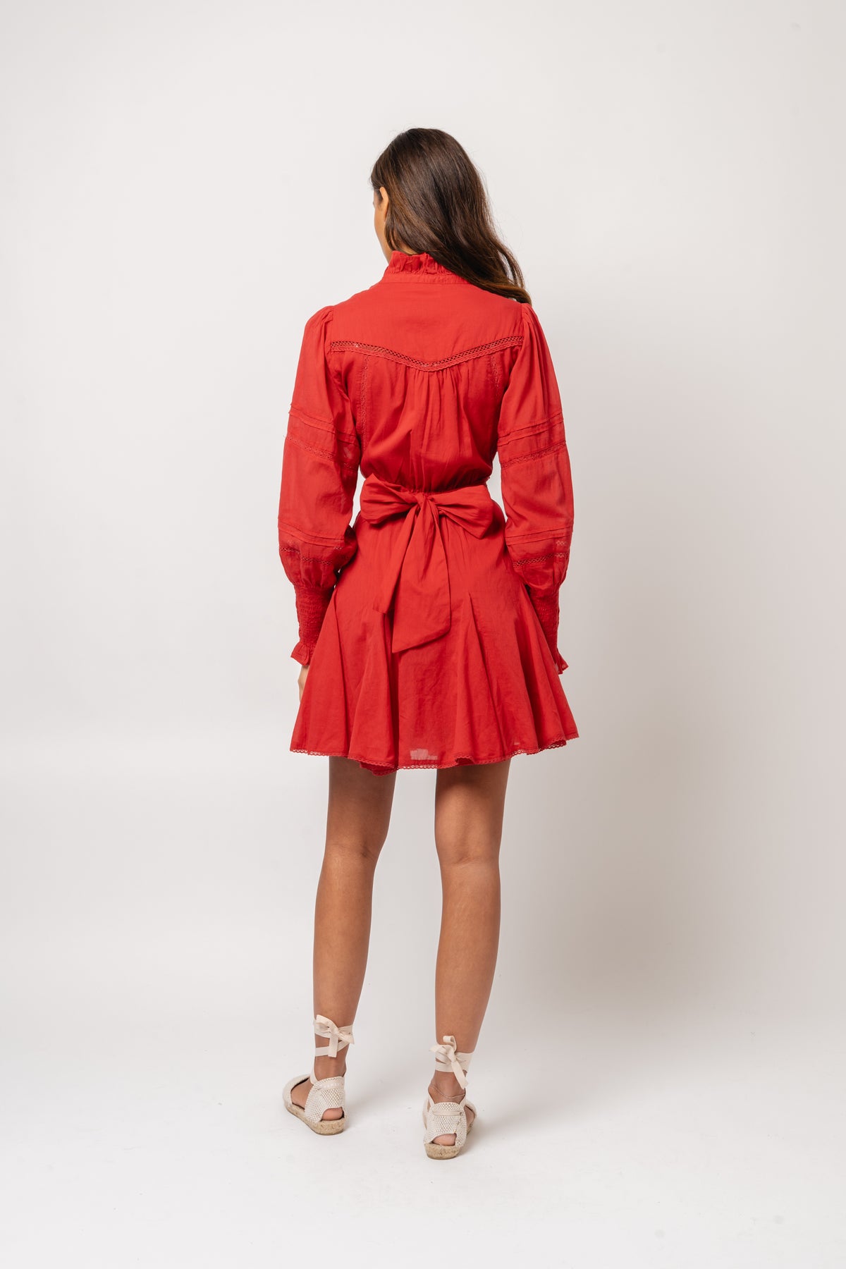 Alfa Voile Dress - Red