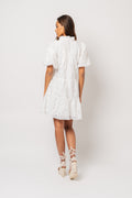Embla Dress - White Brocade