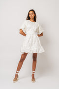 Svanhild Brocade Dress - White