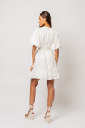Svanhild Brocade Dress - White