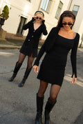 Nor Knit Pearl Dress - Svart