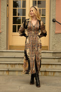 Una Paisley Dress - Black Gold