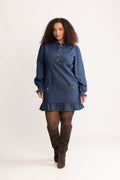 Vinda Denim Dress - Blue