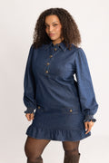Vinda Denim Dress - Blue