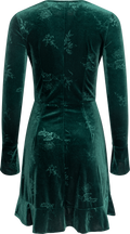 Vigdis Velvet Dress - Dark Green