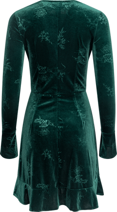 Vigdis Velvet Dress - Dark Green