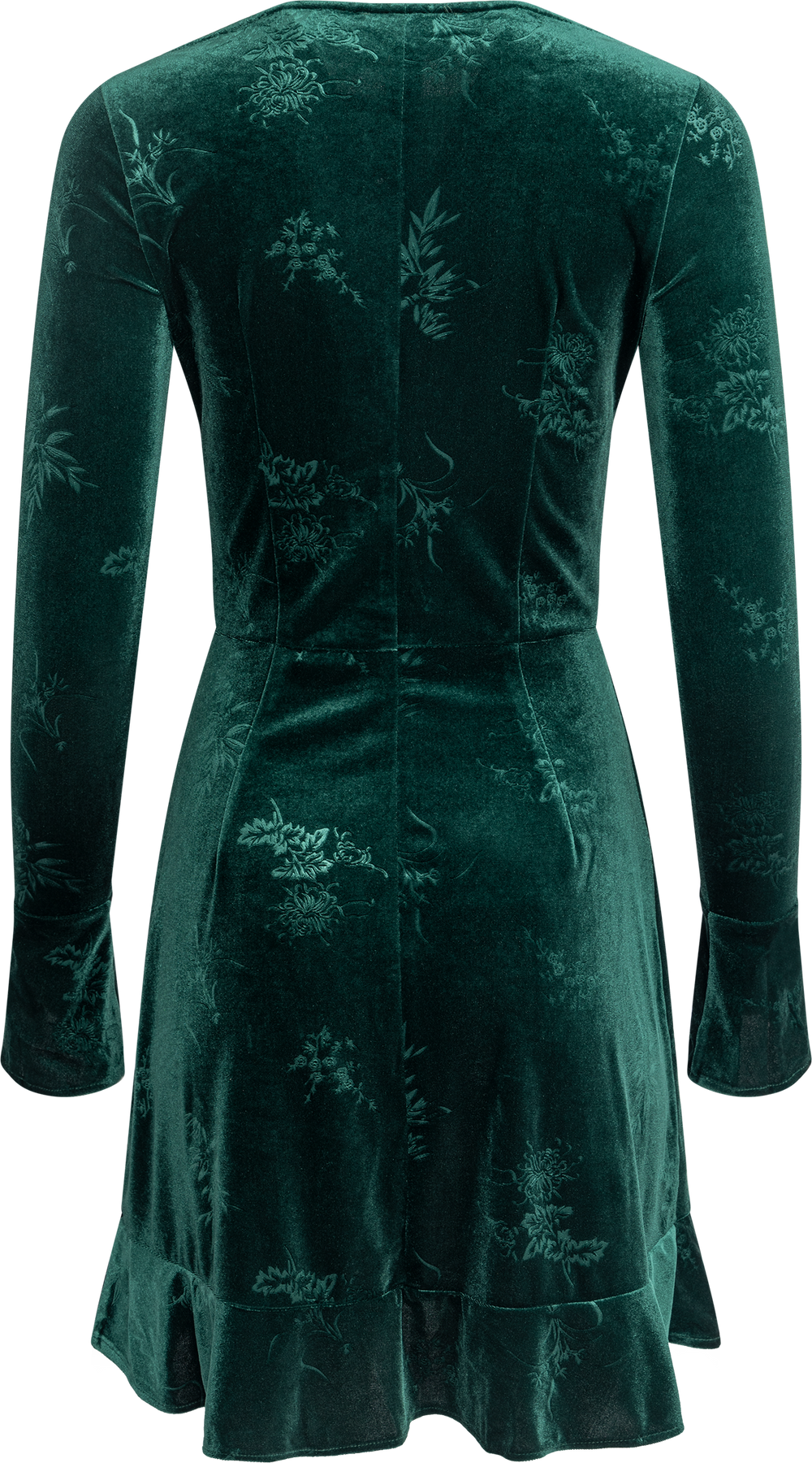 Vigdis Velvet Dress - Dark Green