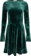 Vigdis Velvet Dress - Dark Green