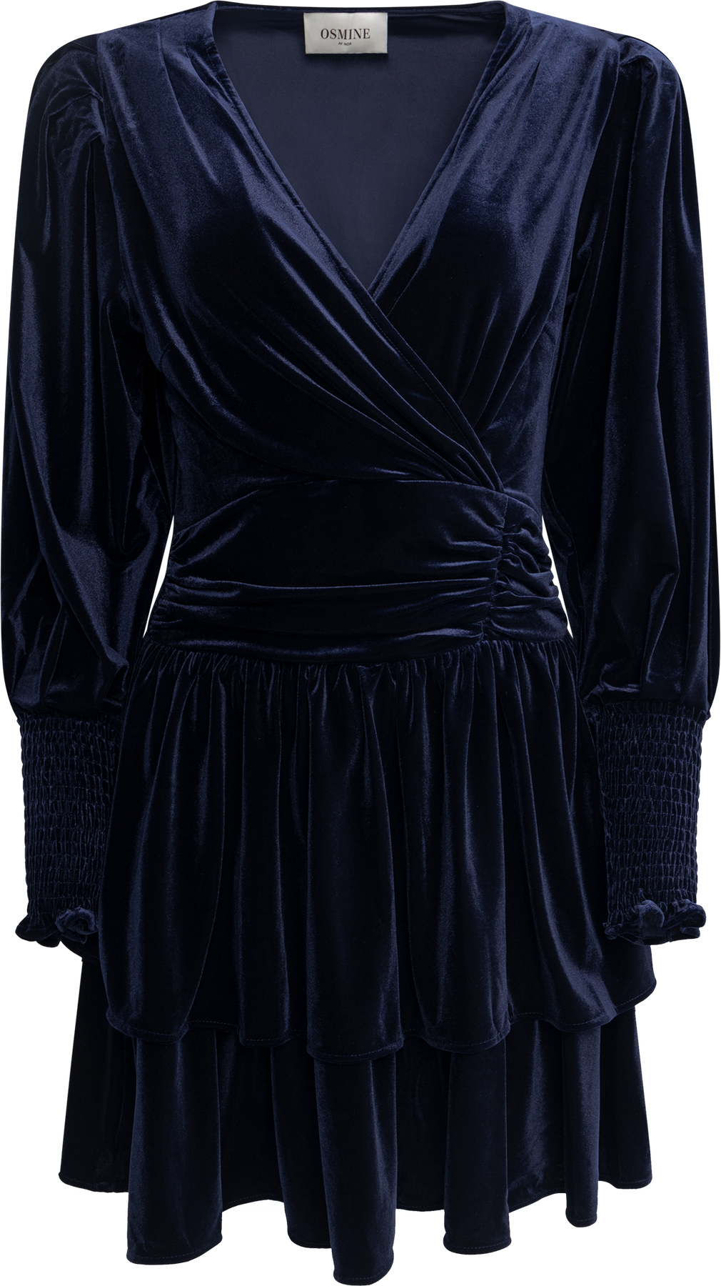 Jade Velvet Dress - Navy