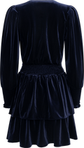 Jade Velvet Dress - Navy