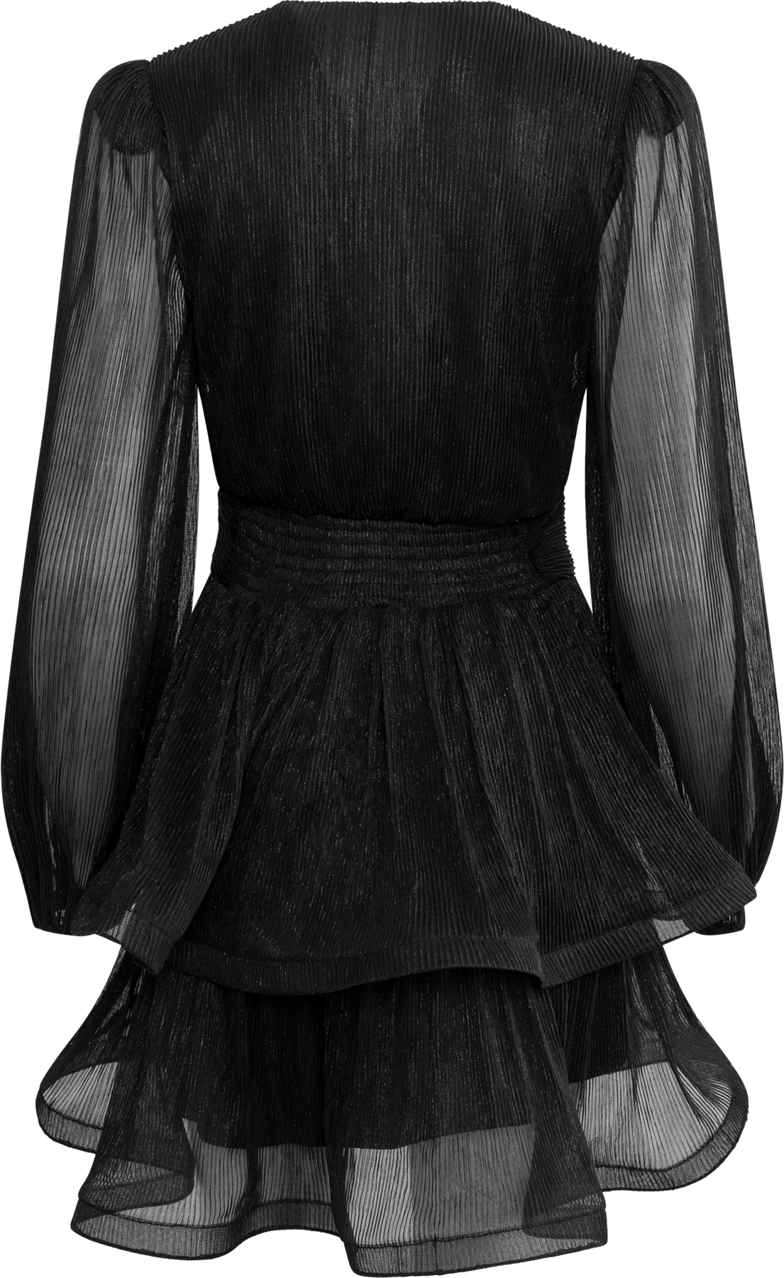 Jade Wave Sparkle Dress - Black