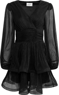 Jade Wave Sparkle Dress - Black