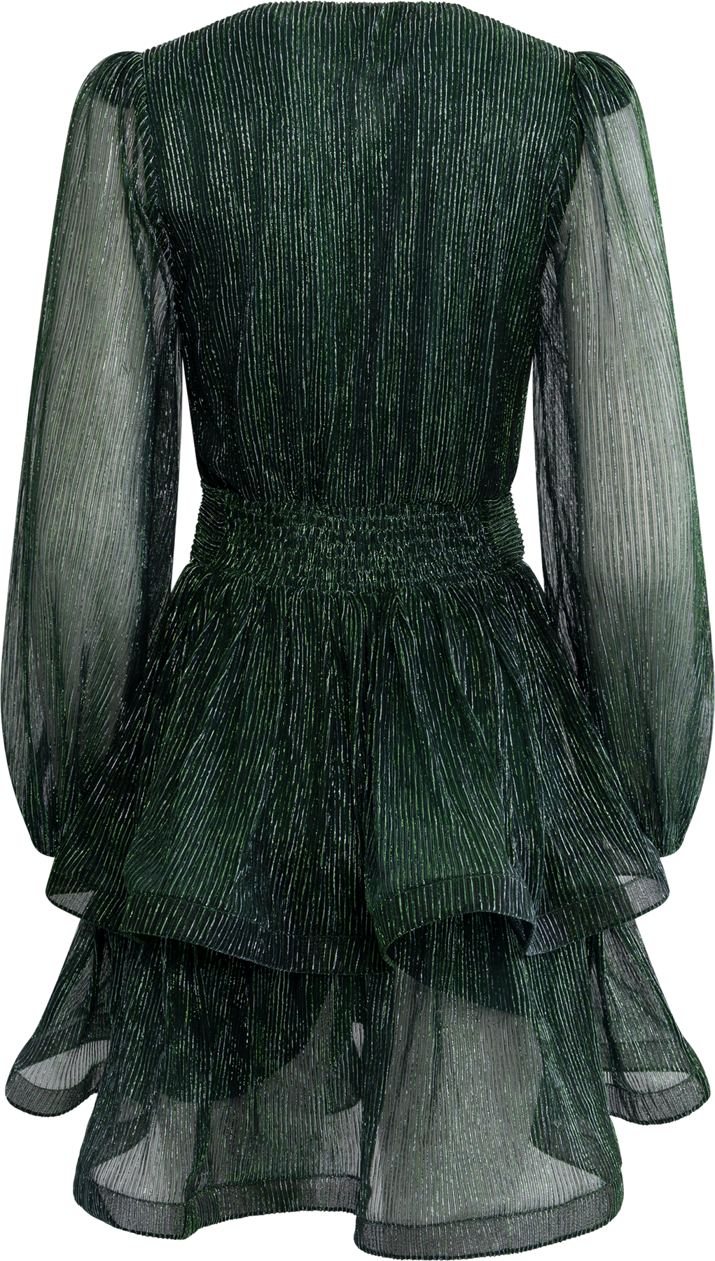 Jade Wave Sparkle Dress - Green