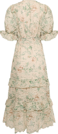 Nanni Fleur Maxiklänning - Grön Blommig