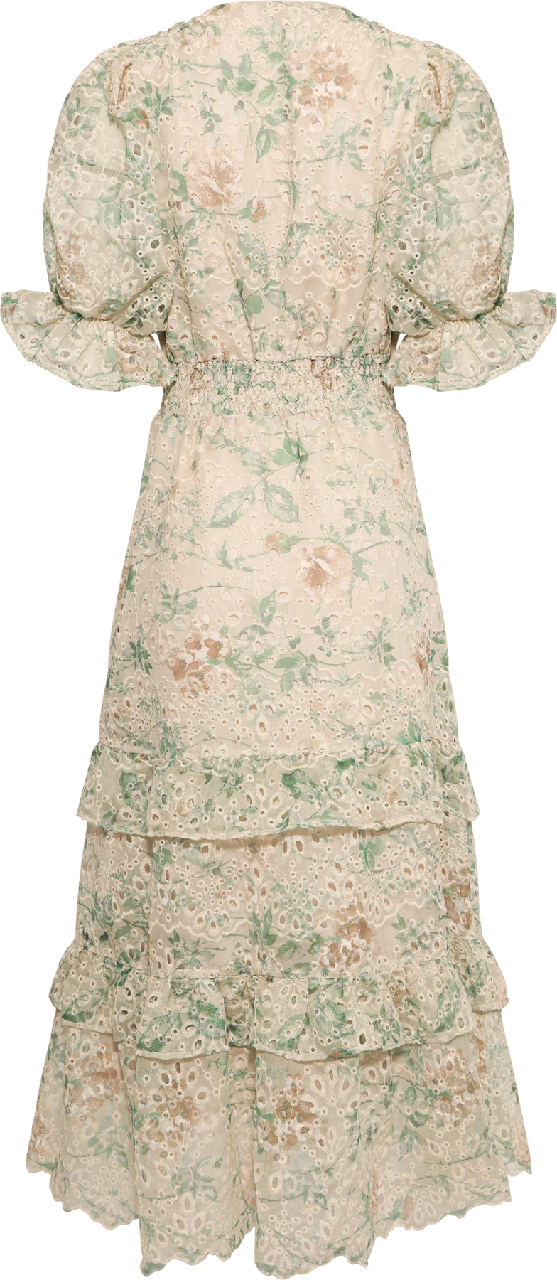 Nanni Fleur Maxiklänning - Grön Blommig