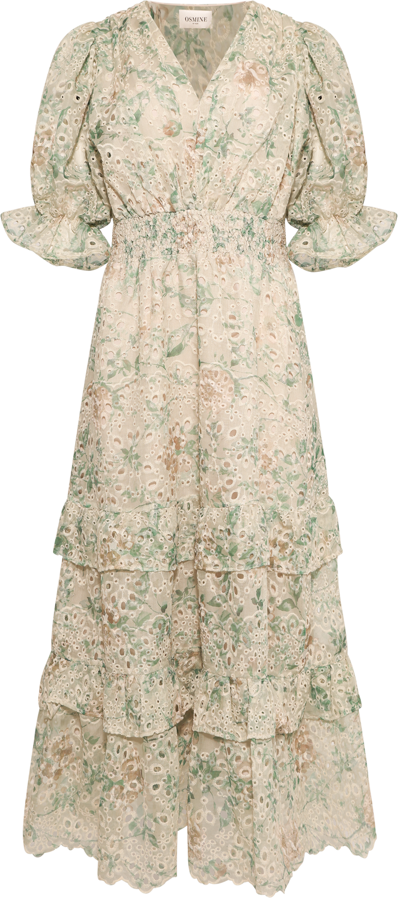 Nanni Fleur Maxiklänning - Grön Blommig