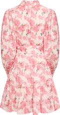 Delphine Embroidery Klänning - Ljusrosa Blommig