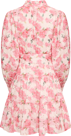 Delphine Embroidery Dress - Light Pink Floral
