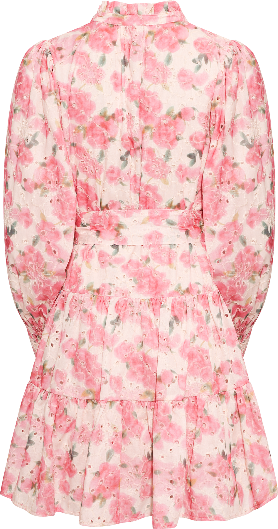 Delphine Embroidery Klänning - Ljusrosa Blommig