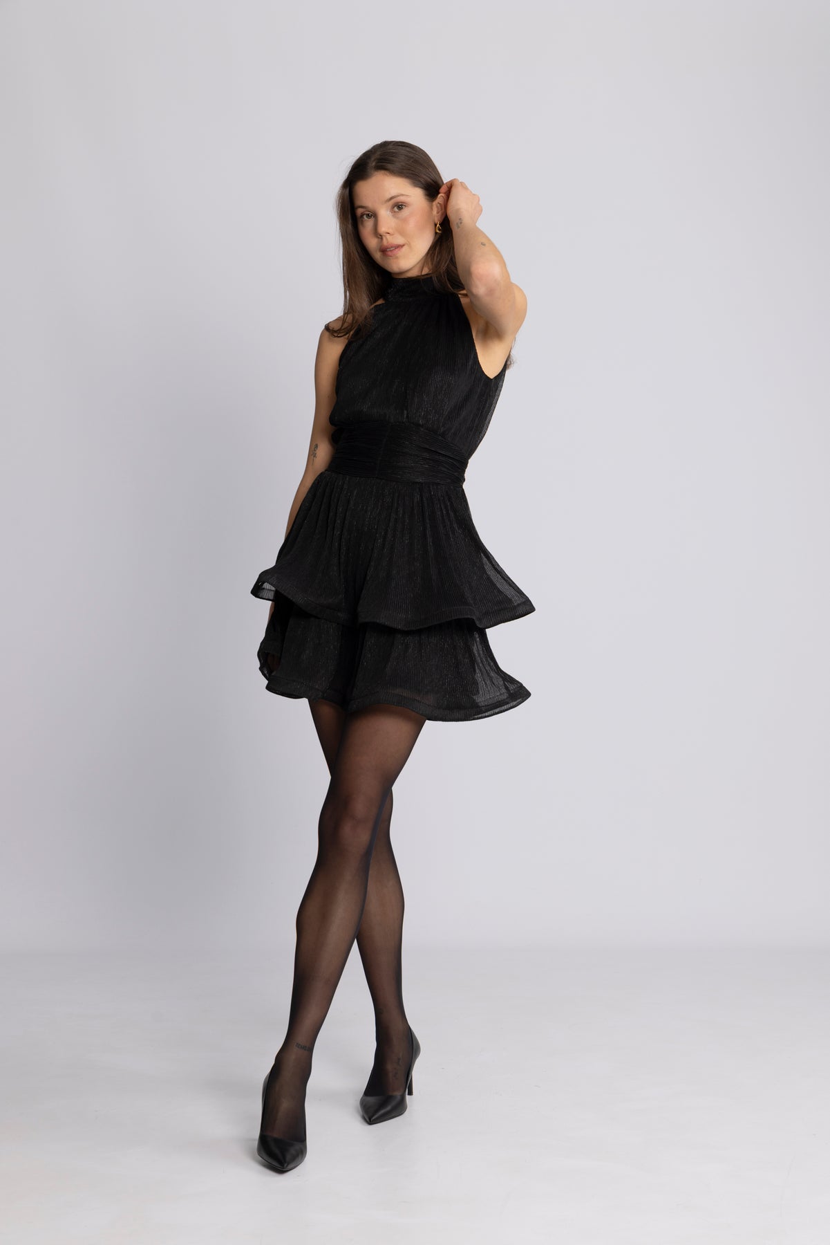 Idun Sparkle Dress - Svart