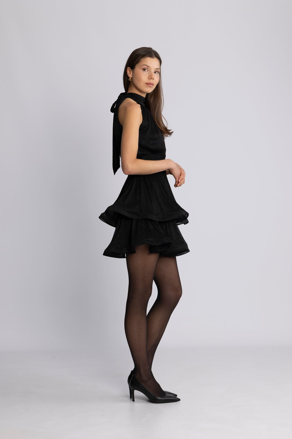 Idun Sparkle Dress - Svart