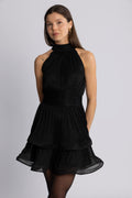 Idun Sparkle Dress - Svart