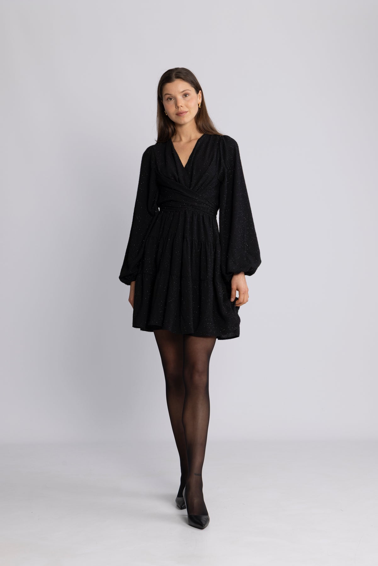 Hedvig Mini Dress - Svart/Silver