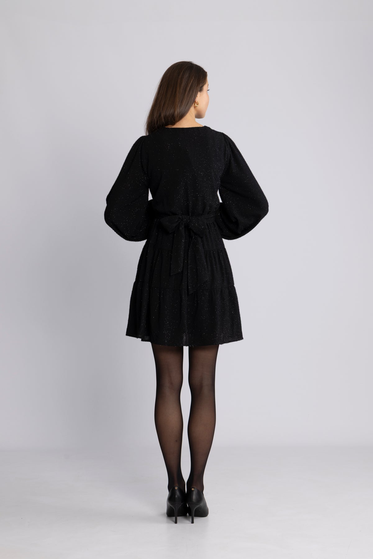 Hedvig Mini Dress - Svart/Silver