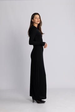 Alva Maxi Glitter Dress - Black