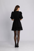 Santi Mini Dress - Black Silver
