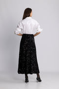 Alva Maxi Sequin Skirt - Svart