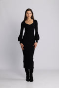 Janet Knit Dress - Svart