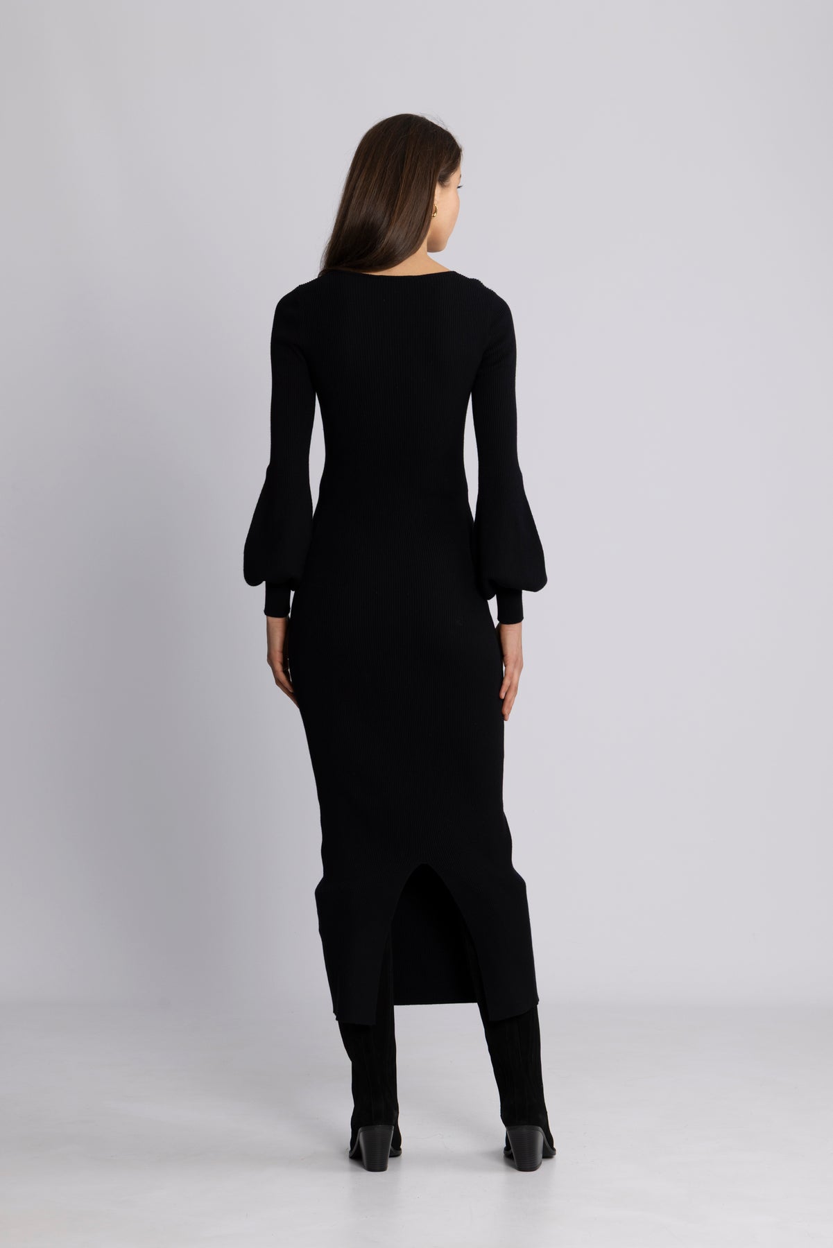 Janet Knit Dress - Svart
