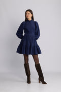 Liv Cord Solid B Dress - Blå