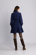 Liv Cord Solid B Dress - Blå