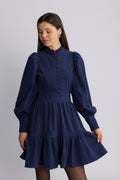 Liv Cord Solid B Dress - Blå