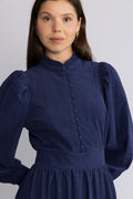 Liv Cord Solid B Dress - Blå