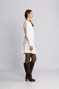 Gerda Crochet Mini Dress - Krämvit