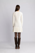 Gerda Crochet Mini Dress - Krämvit