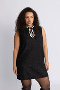 Bolette Boucle Sequins Dress - Svart