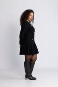Gerda Crochet Mini Dress - Svart