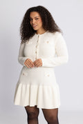 Gerda Crochet Mini Dress - Krämvit
