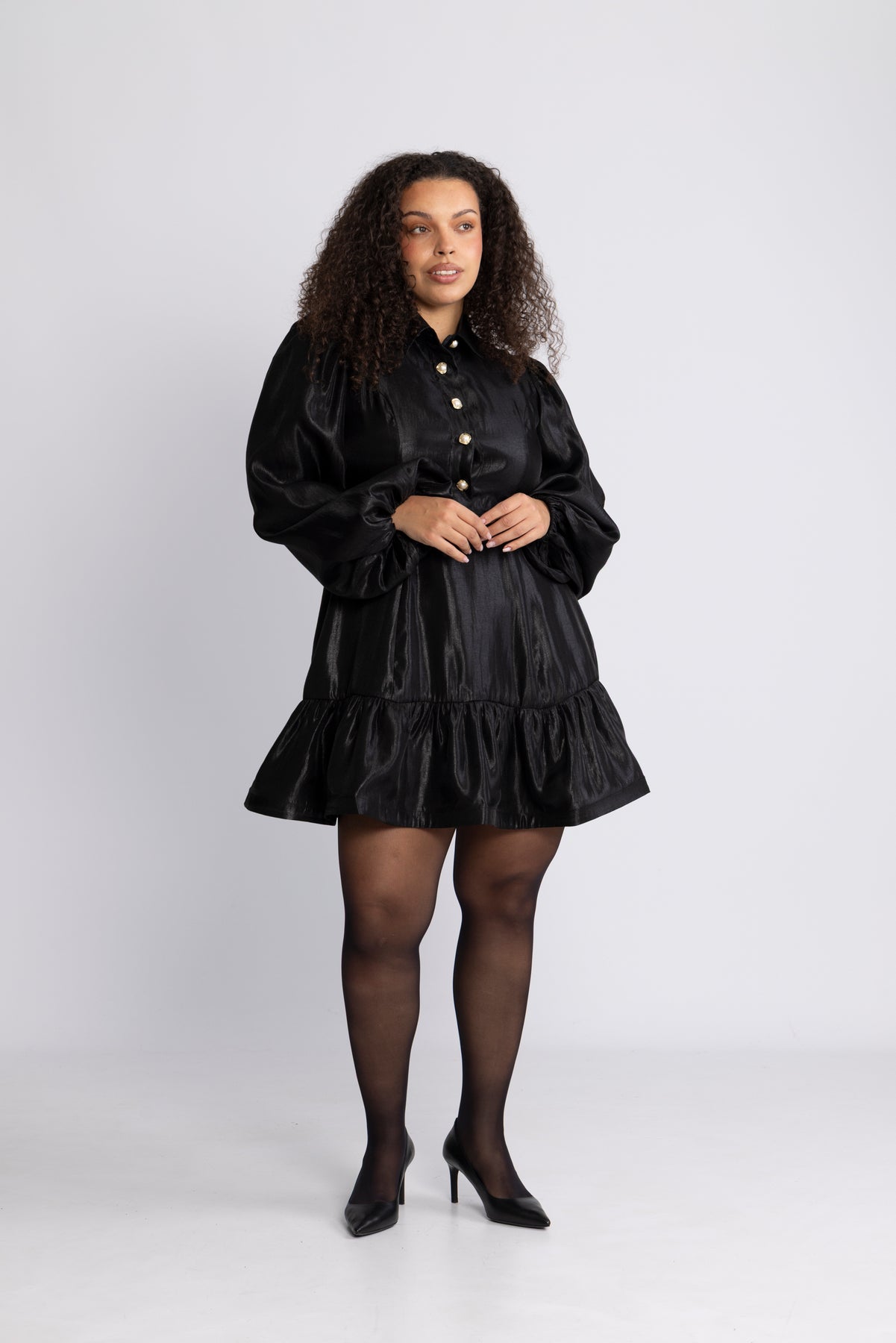 Mandy Organza Miniklänning - Svart