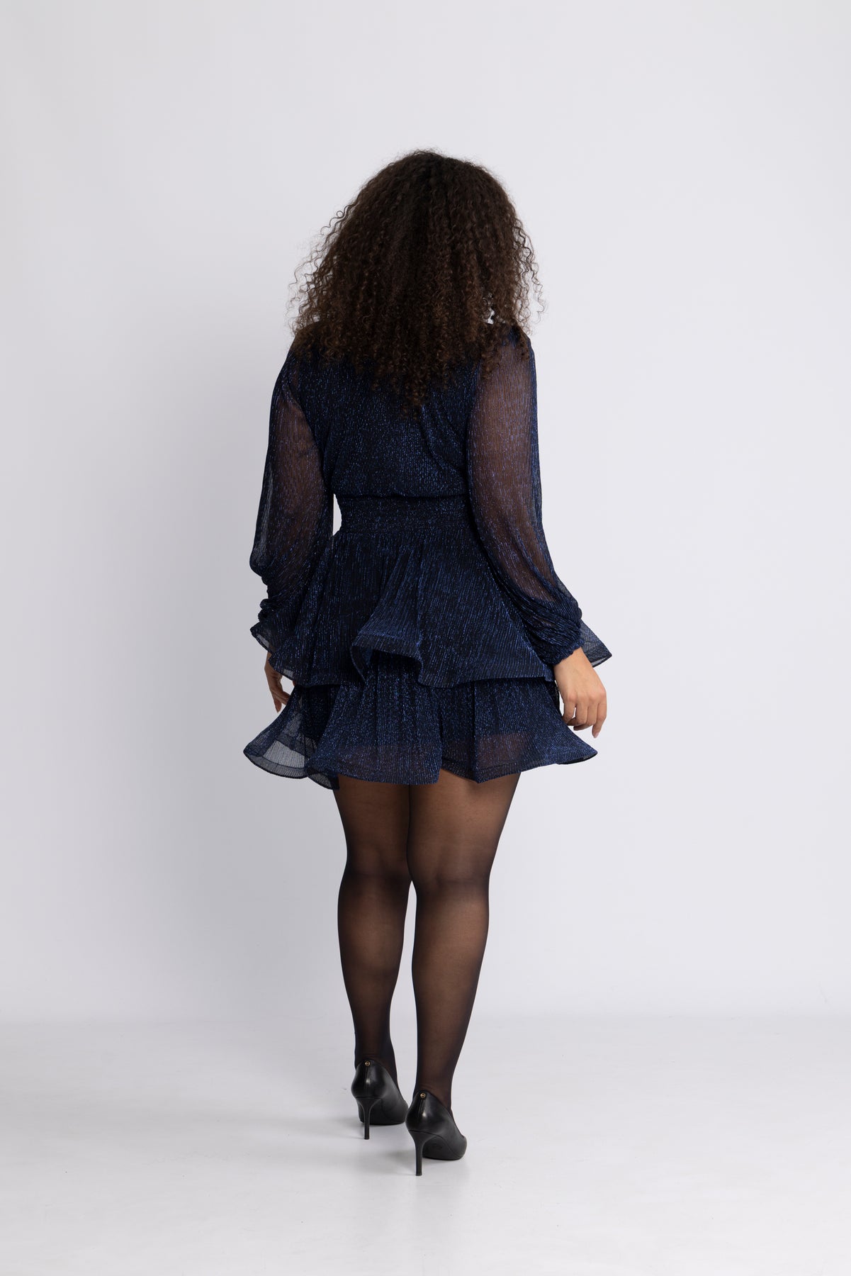 Jade Wave Plisséklänning - Navy