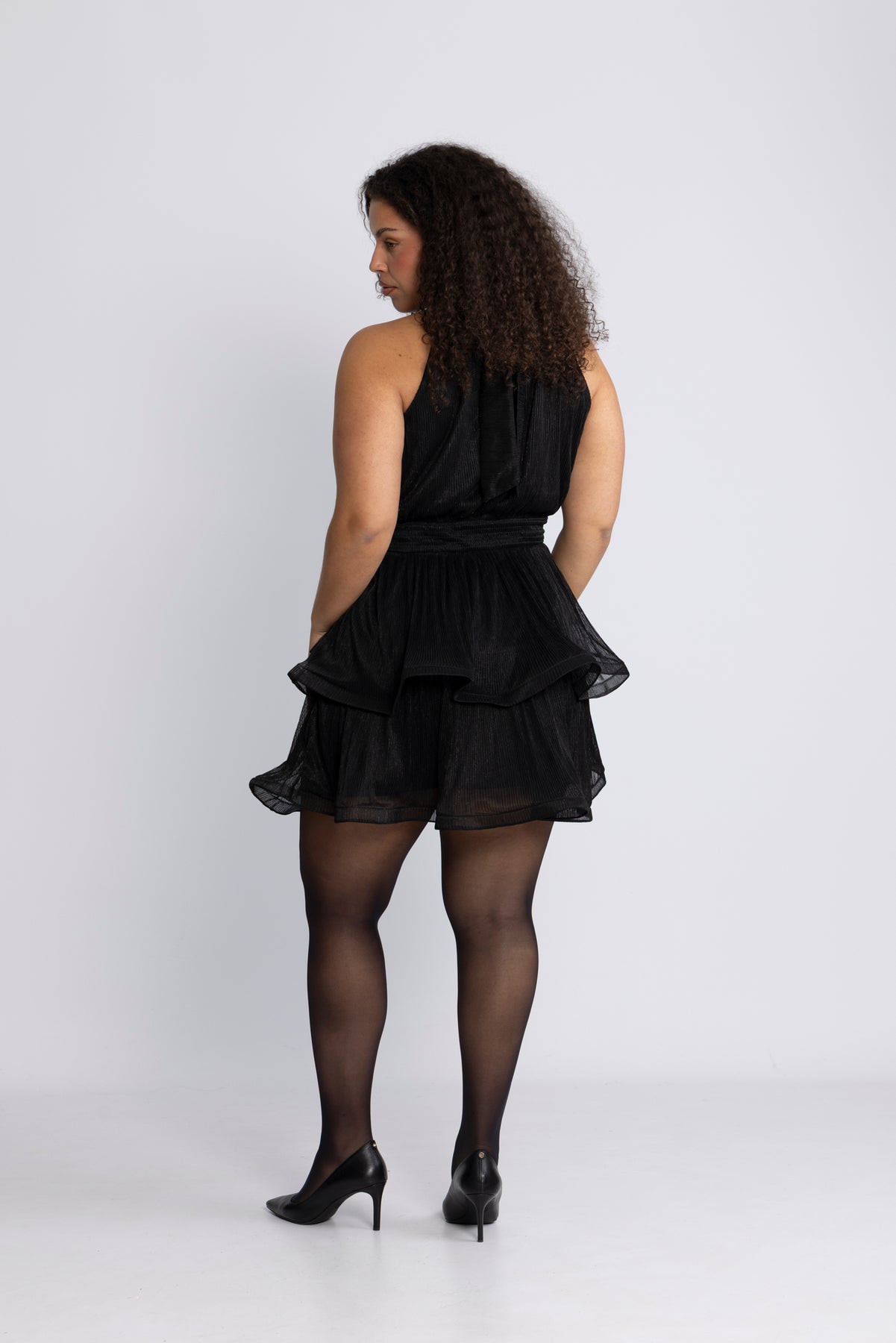 Idun Sparkle Dress - Svart