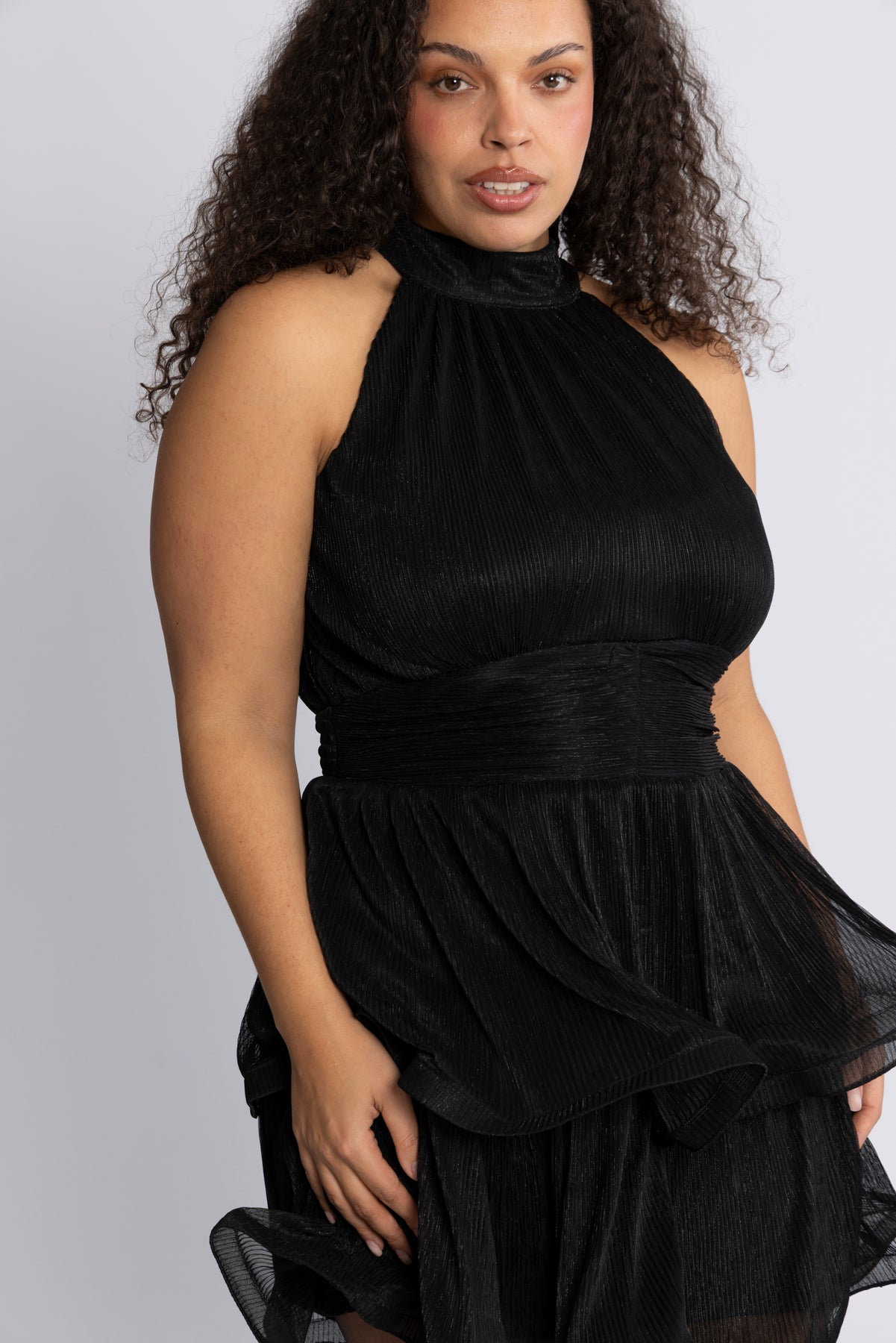 Idun Sparkle Dress - Svart