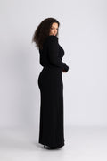 Alva Maxi Glitter Dress - Svart